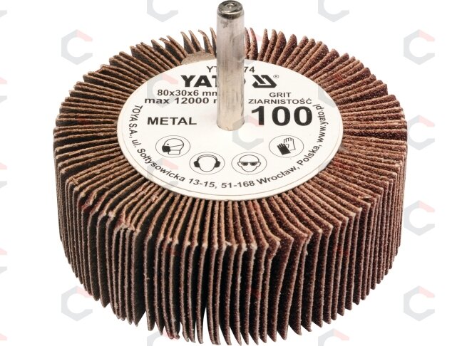 Šveitimo antgalis lapelinis | 80x30x6 mm | P80 (YT-83373) Šveitimo antgalis lapelinis | 80x30x6 mm | P80 (YT-83373)