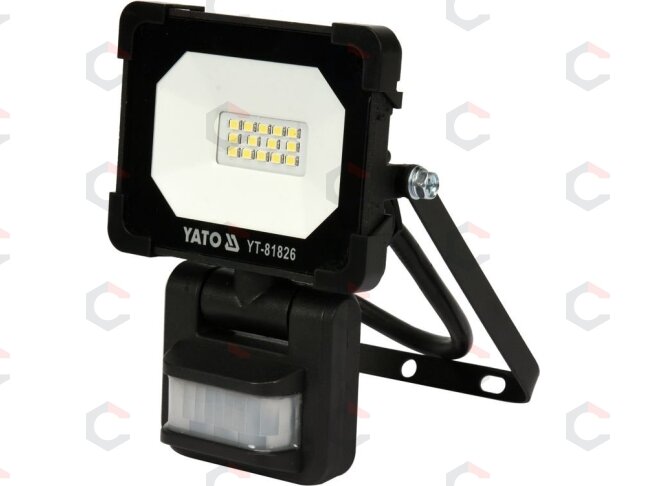 Šviesos diodų lempa / prožektorius | su judesio davikliu | SMD LED 10W 900LM (YT-81826) Šviesos diodų lempa / prožektorius | su judesio davikliu | SMD LED 10W 900LM (YT-81826)