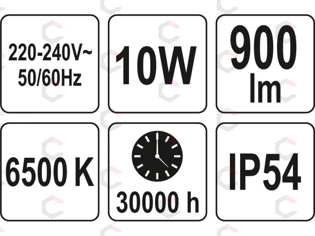 Šviesos diodų lempa / prožektorius | su judesio davikliu | SMD LED 10W 900LM (YT-81826) 7 Šviesos diodų lempa / prožektorius | su judesio davikliu | SMD LED 10W 900LM (YT-81826) 7