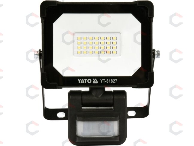 Šviesos diodų lempa / prožektorius | su judesio davikliu | SMD LED 20W 1800LM (YT-81827) 1