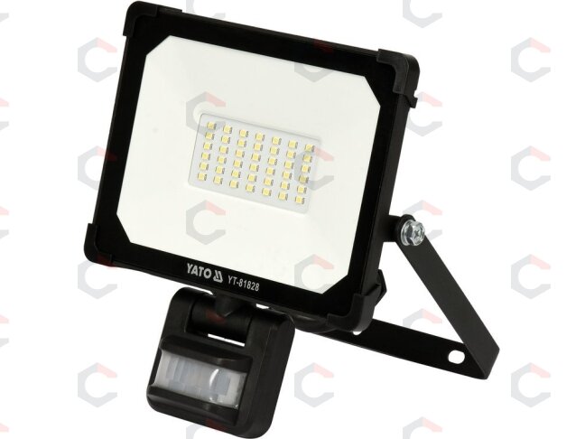 Šviesos diodų lempa / prožektorius | su judesio davikliu | SMD LED 30W 3000LM (YT-81828)