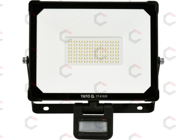 Šviesos diodų lempa / prožektorius | su judesio davikliu | SMD LED 50W 5000LM (YT-81829) 1