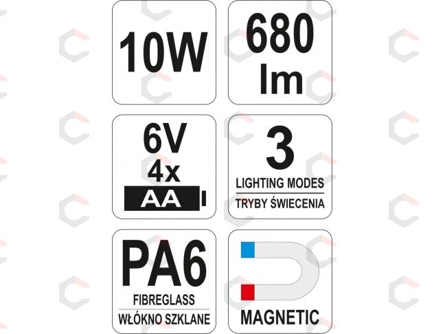 Šviesos diodų prožektorius | 10W COB LED | 680 lm (YT-81821) 4 Šviesos diodų prožektorius | 10W COB LED | 680 lm (YT-81821) 4
