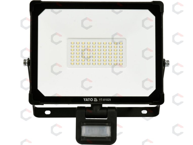 Šviesos diodų lempa / prožektorius | su judesio davikliu | SMD LED 50W 5000LM (YT-81829) 1