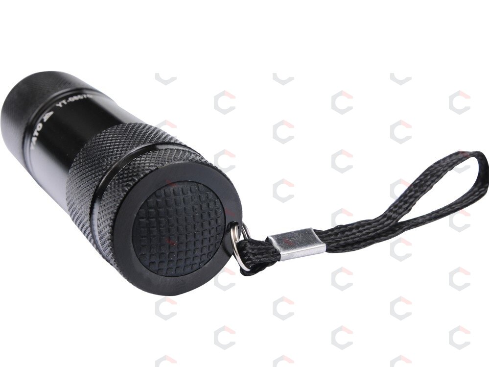 Šviesos diodų prožektorius 9 LED, juodas (YT-08570) 4 Šviesos diodų prožektorius 9 LED, juodas (YT-08570) 4