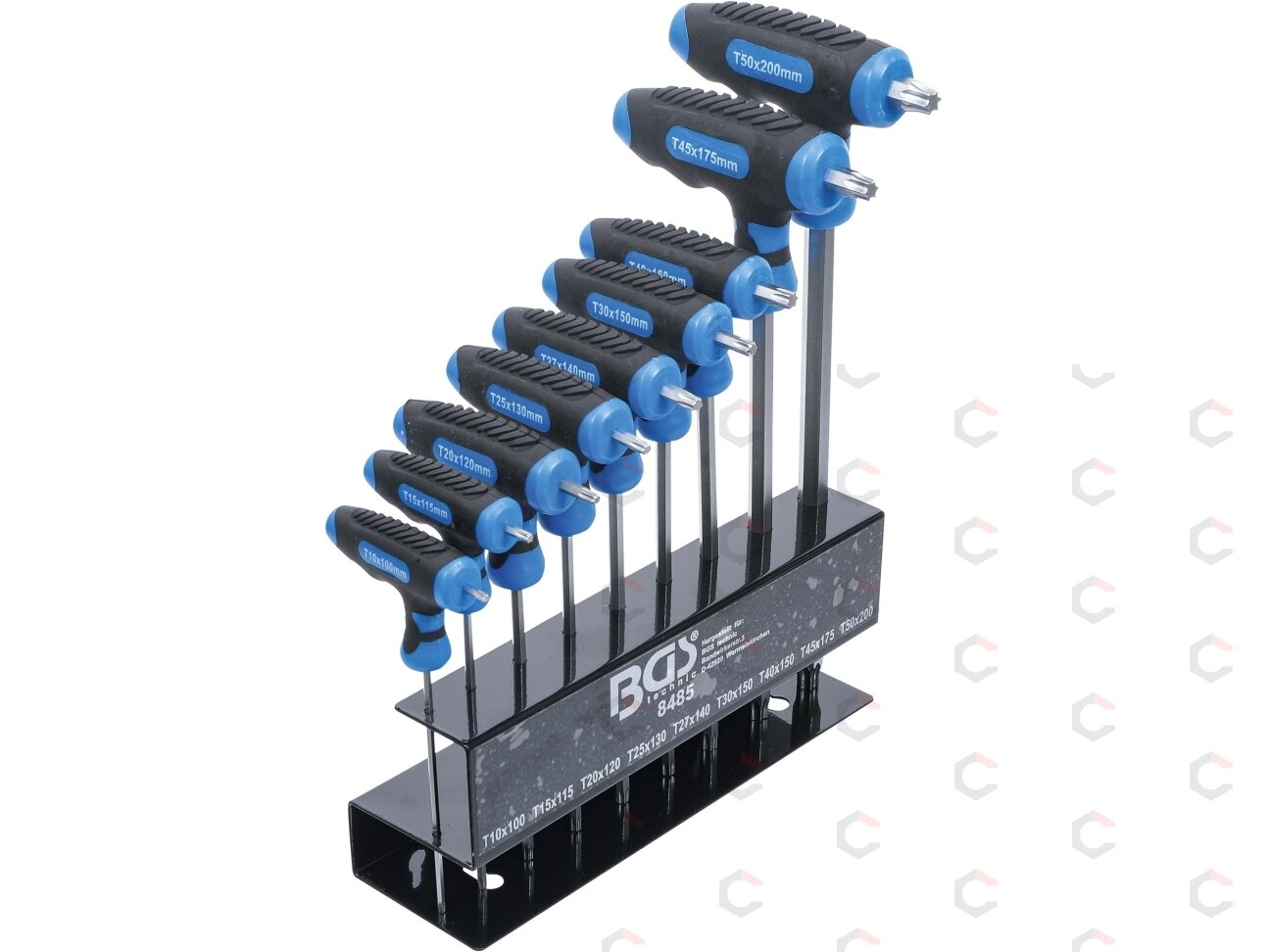 T rankenos veržliarakčių rinkinys | T-Star (Torx) T10 - T50 | 9 vnt. (8485) T rankenos veržliarakčių rinkinys | T-Star (Torx) T10 - T50 | 9 vnt. (8485)