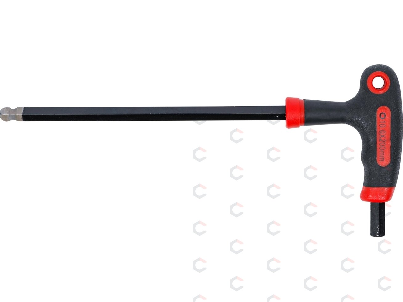 T-rankenėlė atsuktuvas | Hex šešiakampis / hex šešiakampis su šarnyru | 10 mm (7882-10) 1
