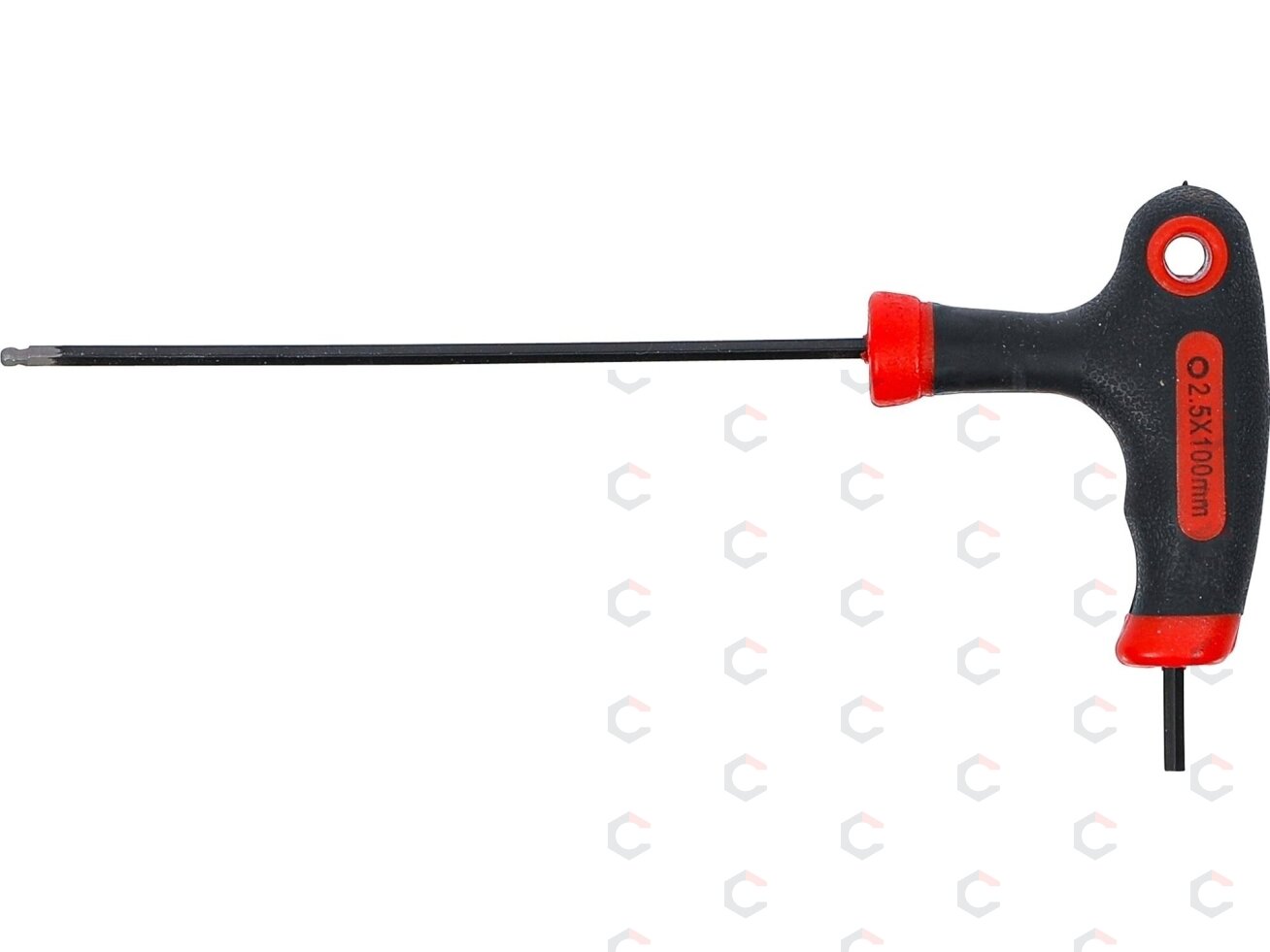 T-rankenėlė atsuktuvas | Hex šešiakampis / Hex šešiakampis su šarnyru | 2,5 mm (7882-2.5) 1