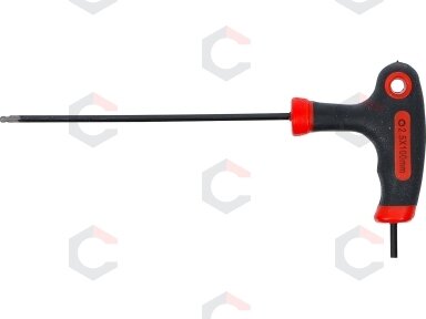 T-rankenėlė atsuktuvas | Hex šešiakampis / Hex šešiakampis su šarnyru | 2,5 mm (7882-2.5)