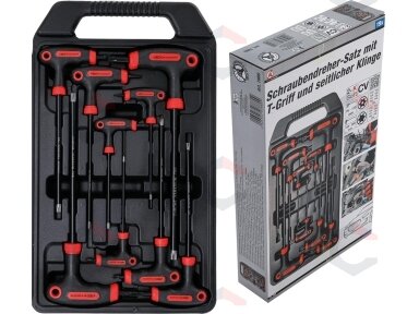 T-rankenėlių atsuktuvų rinkinys | T-Star su skyle (Torx) | T10-T50 | 9 vnt. (7880) T-rankenėlių atsuktuvų rinkinys | T-Star su skyle (Torx) | T10-T50 | 9 vnt. (7880)