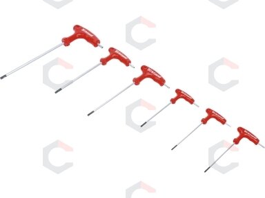 T-rankenėlių atsuktuvų rinkinys | T-Star su sylėmis (Torx) | T10-T40 | 6 vnt. (7830) T-rankenėlių atsuktuvų rinkinys | T-Star su sylėmis (Torx) | T10-T40 | 6 vnt. (7830)