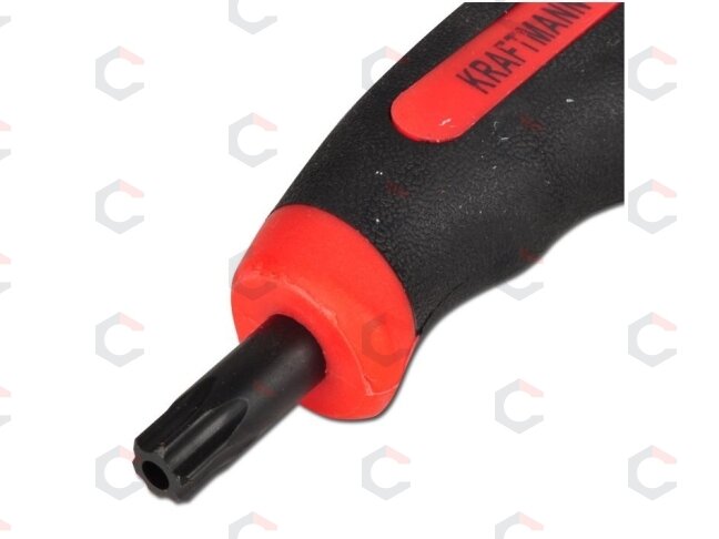 T-rankenėlių atsuktuvų rinkinys | T-Star su skyle (Torx) | T10-T50 | 9 vnt. (7880) 5 T-rankenėlių atsuktuvų rinkinys | T-Star su skyle (Torx) | T10-T50 | 9 vnt. (7880) 5