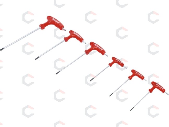 T-rankenėlių atsuktuvų rinkinys | T-Star su sylėmis (Torx) | T10-T40 | 6 vnt. (7830) T-rankenėlių atsuktuvų rinkinys | T-Star su sylėmis (Torx) | T10-T40 | 6 vnt. (7830)