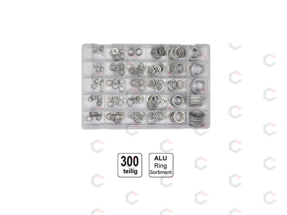 Tarpinių asortimentas | aliuminės | 300 vnt. (SK01005) 3 Tarpinių asortimentas | aliuminės | 300 vnt. (SK01005) 3