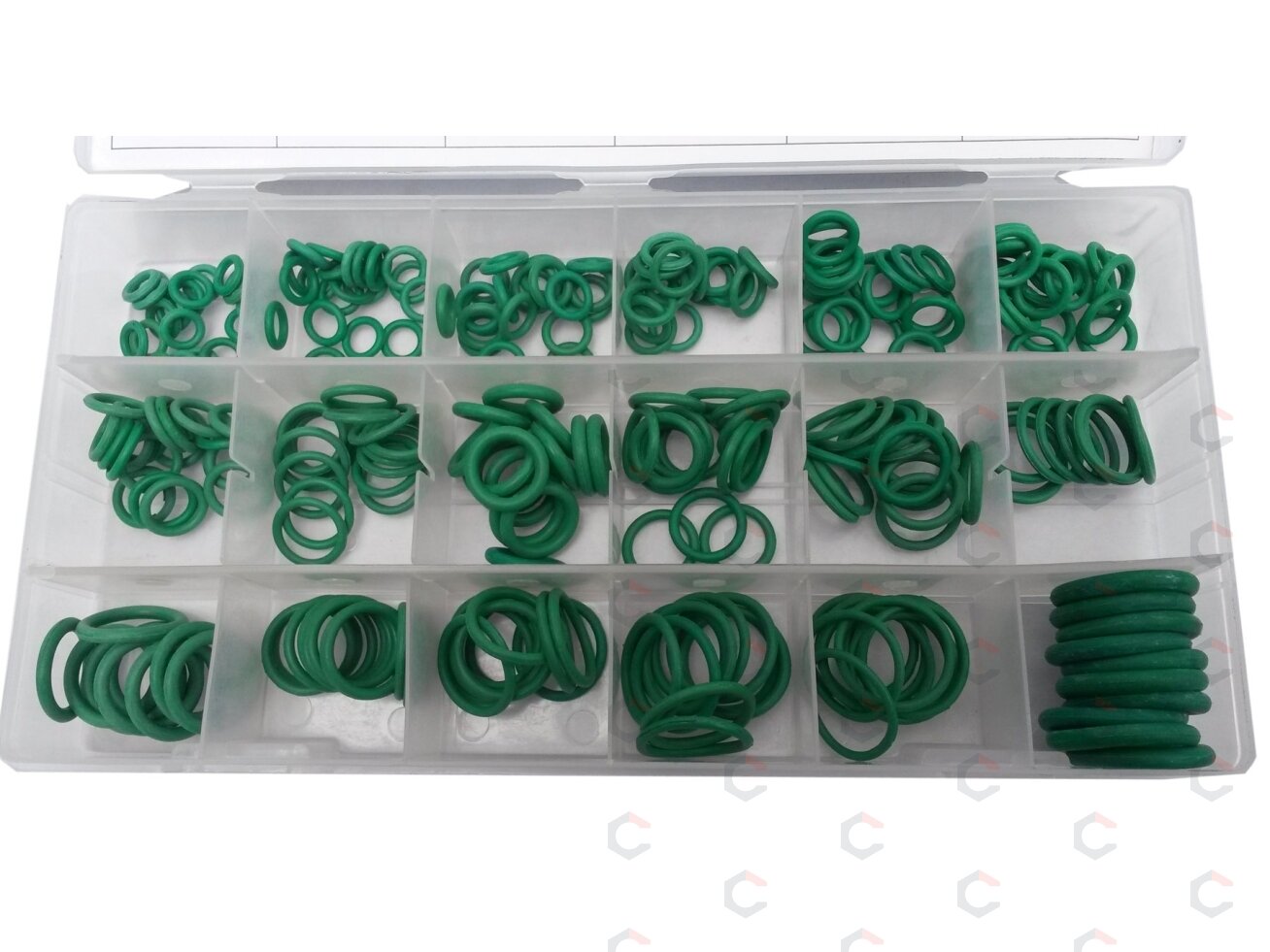 Tarpinių / manžetų rinkinys | NBR | 3-22 mm Ø | 270 vnt. (OR270N) 2 Tarpinių / manžetų rinkinys | NBR | 3-22 mm Ø | 270 vnt. (OR270N) 2