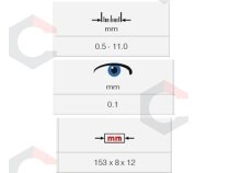 Tarpų matuoklis | smailėjantis | 0.5-11.00 mm (RF0205) 2 Tarpų matuoklis | smailėjantis | 0.5-11.00 mm (RF0205) 2