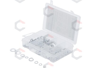 Tarpinių asortimentas | Ø 4 - 8 mm | 250 vnt. (8073) Tarpinių asortimentas | Ø 4 - 8 mm | 250 vnt. (8073)