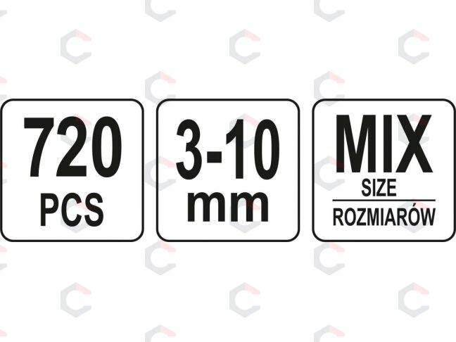 Tarpinių asortimentas | 720 vnt. (YT-06858) 3 Tarpinių asortimentas | 720 vnt. (YT-06858) 3