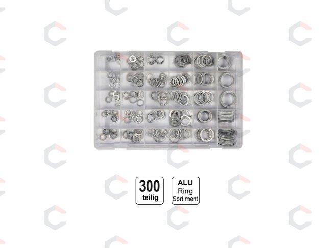 Tarpinių asortimentas | aliuminės | 300 vnt. (SK01005) 3 Tarpinių asortimentas | aliuminės | 300 vnt. (SK01005) 3