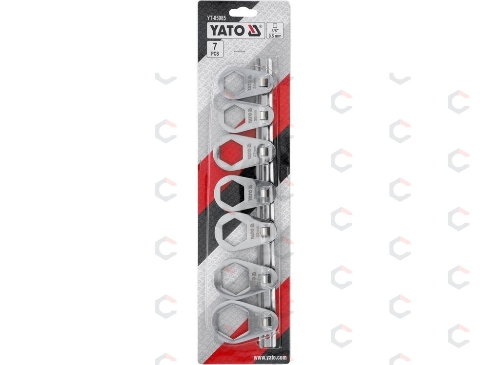 Tepalo filtro raktų rinkinys | 24 - 36 mm | 7 vnt. (YT-05985) 2 Tepalo filtro raktų rinkinys | 24 - 36 mm | 7 vnt. (YT-05985) 2