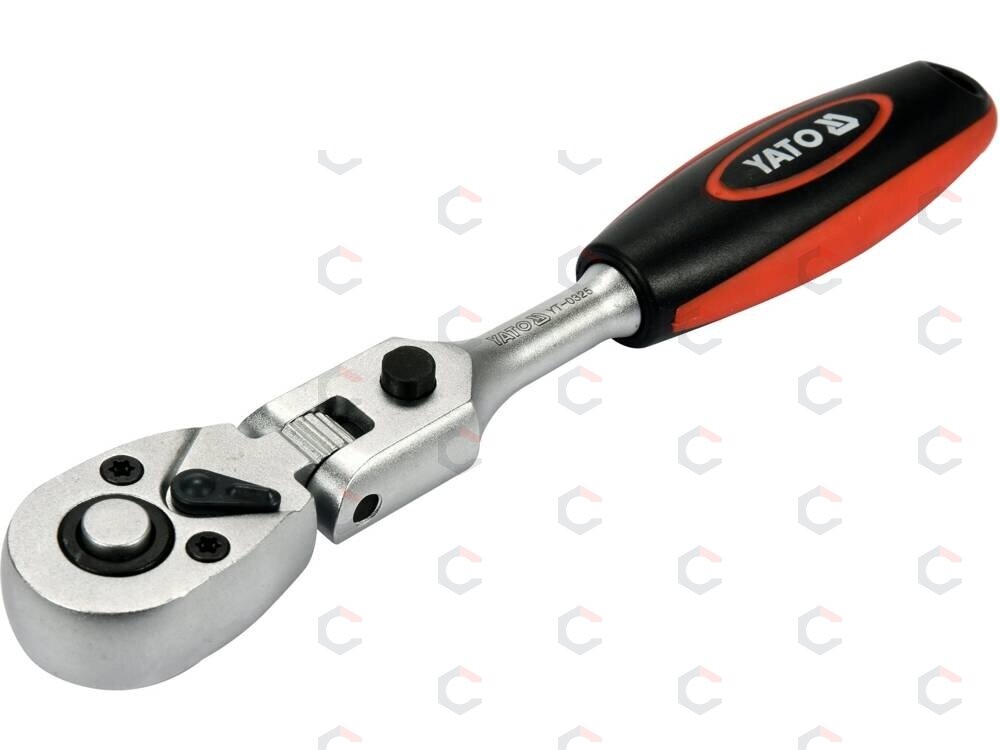 Terkšlė galvutėms lanksti, fiksuojama | 6.3 mm (1/4") (YT-0325) Terkšlė galvutėms lanksti, fiksuojama | 6.3 mm (1/4") (YT-0325)