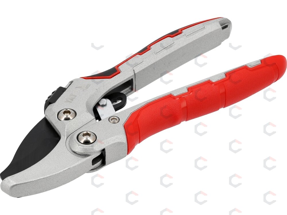 Genėjimo žirklės atraminio tipo su reketiniu mechanizmu 190 mm (YT-88122) 3 Genėjimo žirklės atraminio tipo su reketiniu mechanizmu 190 mm (YT-88122) 3