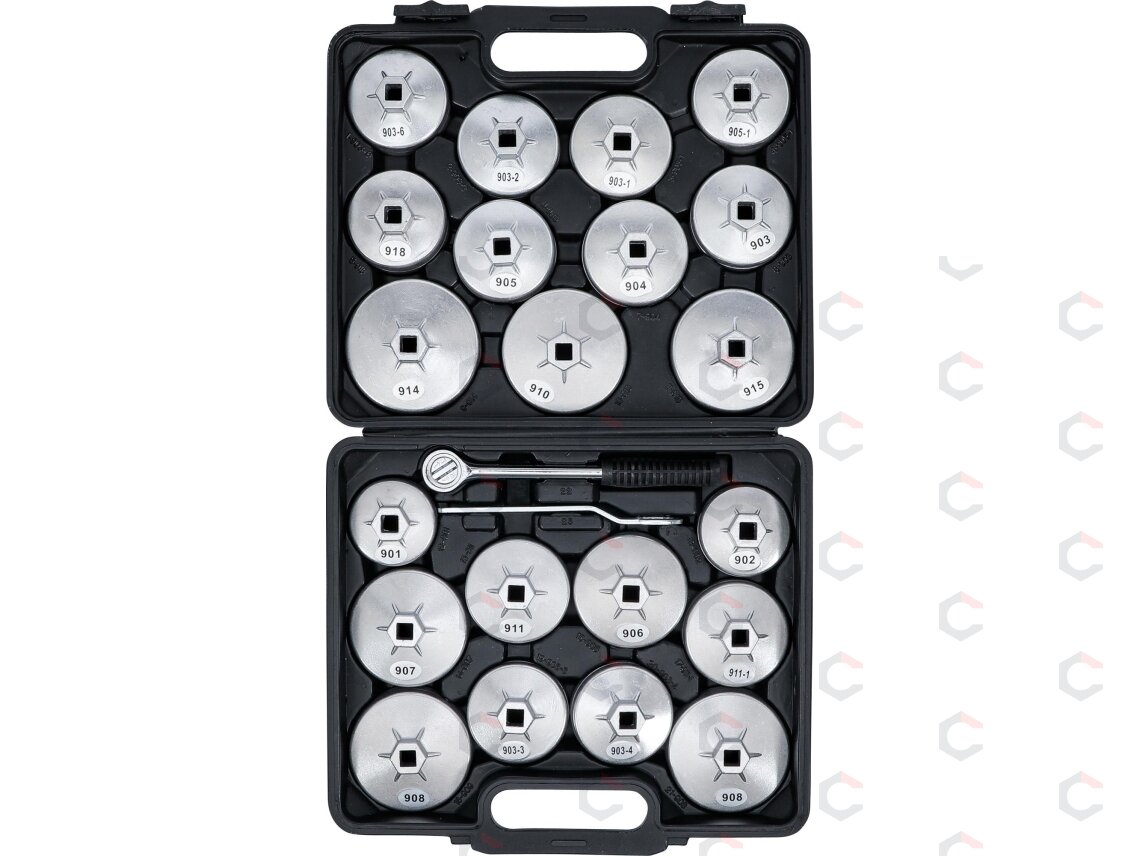 Tepalo filtro lėkštelių rinkinys | lietas aliuminis | 12,5 mm (1/2") | 23 vnt. (1035) 3 Tepalo filtro lėkštelių rinkinys | lietas aliuminis | 12,5 mm (1/2") | 23 vnt. (1035) 3
