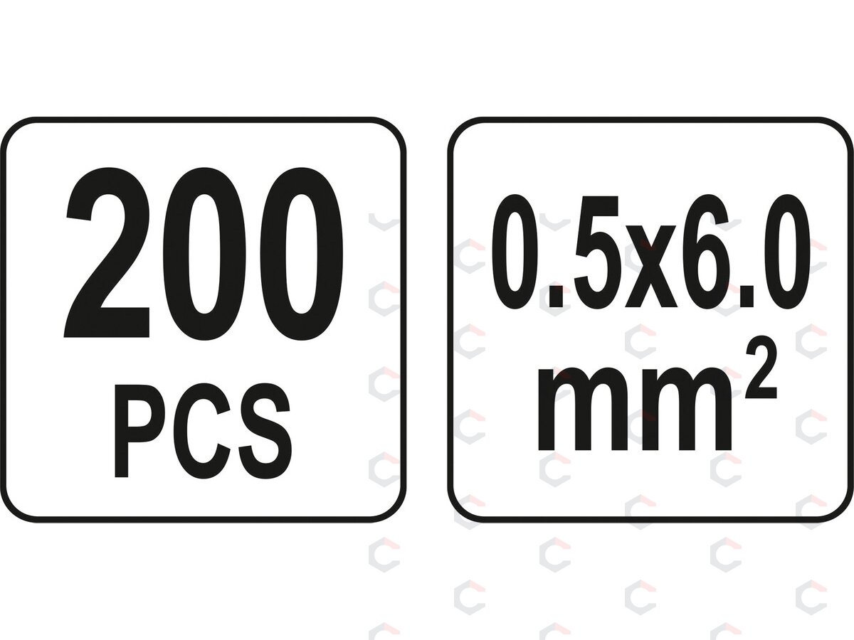 Termo gilzių / movų rinkinys | su variu | 0,5-6 mm | 220 vnt. (YT-81461) 3 Termo gilzių / movų rinkinys | su variu | 0,5-6 mm | 220 vnt. (YT-81461) 3