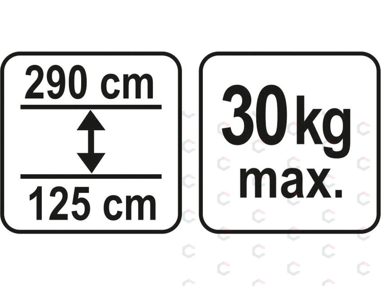 Teleskopinė montavimo atrama | gipskartoniui ir rėmams | 125–290 cm (YT-64552) 2 Teleskopinė montavimo atrama | gipskartoniui ir rėmams | 125–290 cm (YT-64552) 2