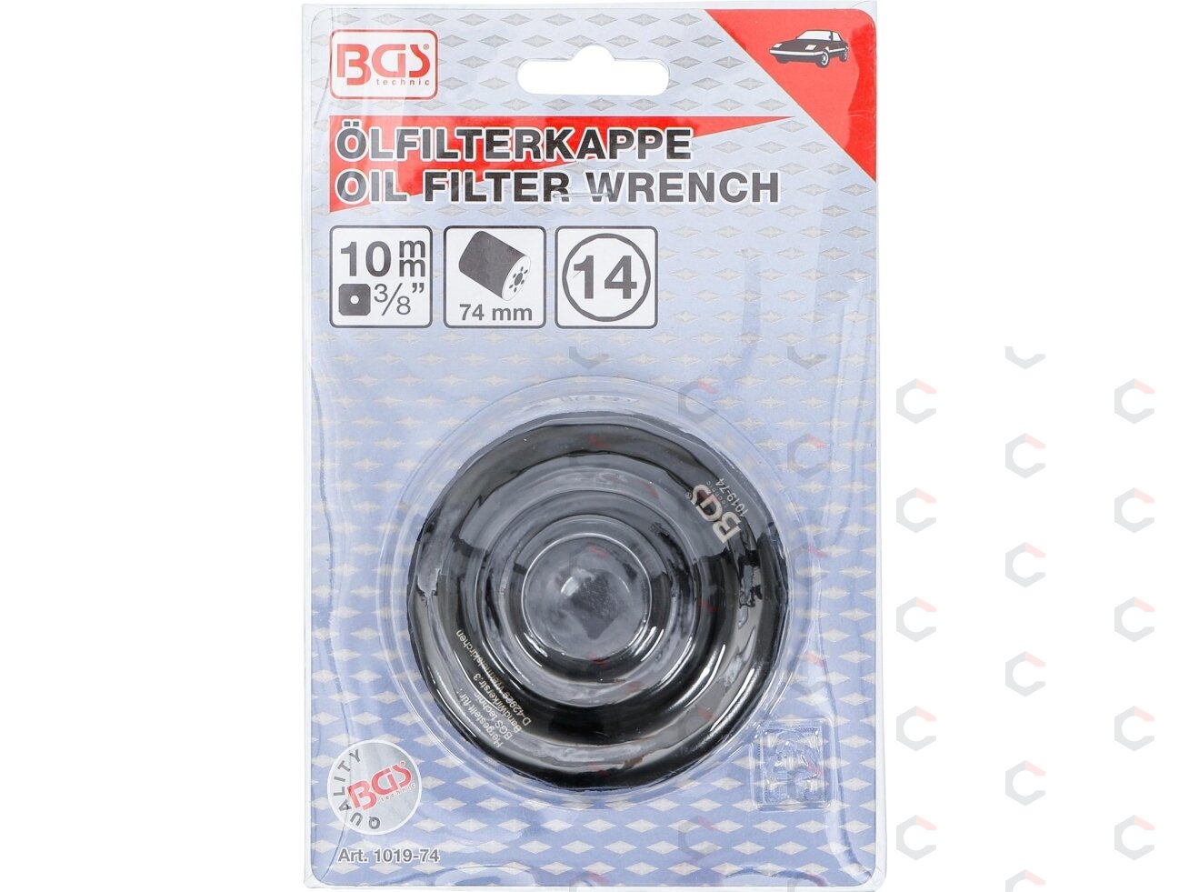 Tepalo filtro lėkštelė | 14 kampų | Ø 74 mm | Mercedes-Benz, VW (1019-74) 2 Tepalo filtro lėkštelė | 14 kampų | Ø 74 mm | Mercedes-Benz, VW (1019-74) 2