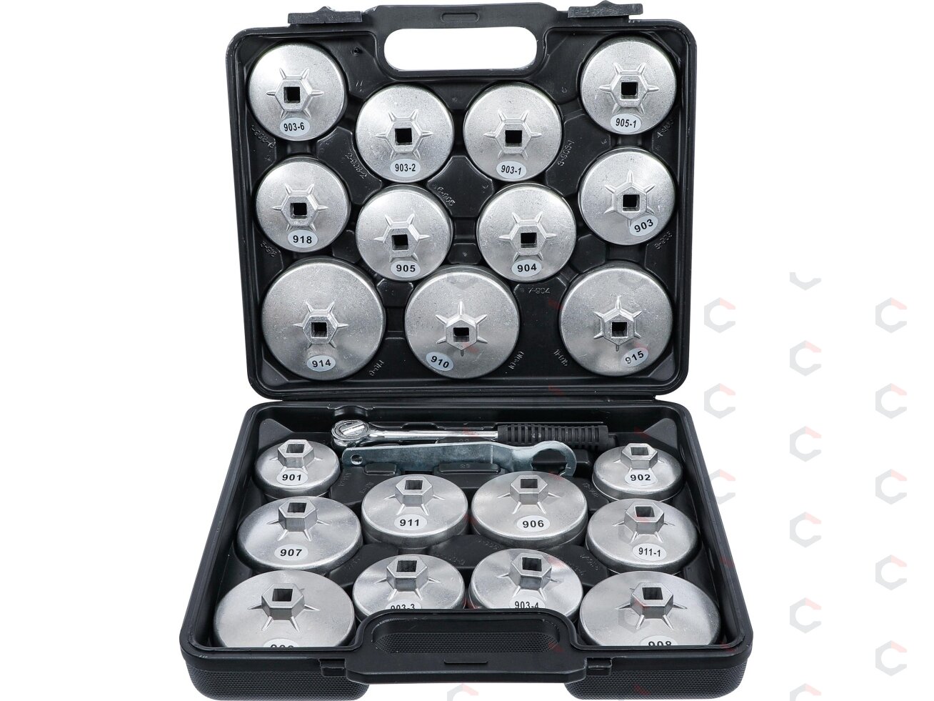 Tepalo filtro lėkštelių rinkinys | lietas aliuminis | 12,5 mm (1/2") | 23 vnt. (1035) Tepalo filtro lėkštelių rinkinys | lietas aliuminis | 12,5 mm (1/2") | 23 vnt. (1035)