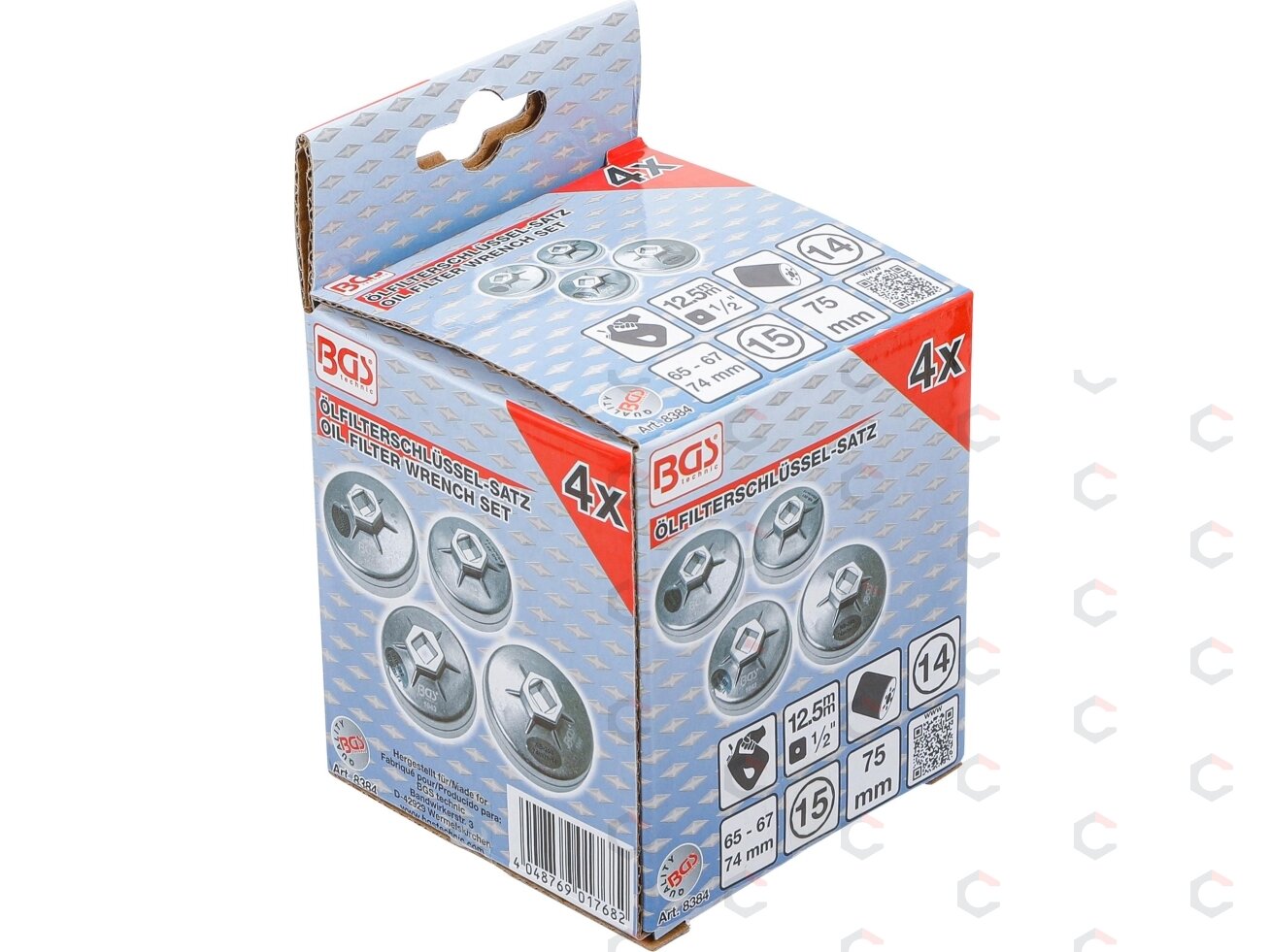 Tepalo filtro lėkštelių rinkinys | Ø 65 - 75 mm | 4 vnt. (8384) 1 Tepalo filtro lėkštelių rinkinys | Ø 65 - 75 mm | 4 vnt. (8384) 1