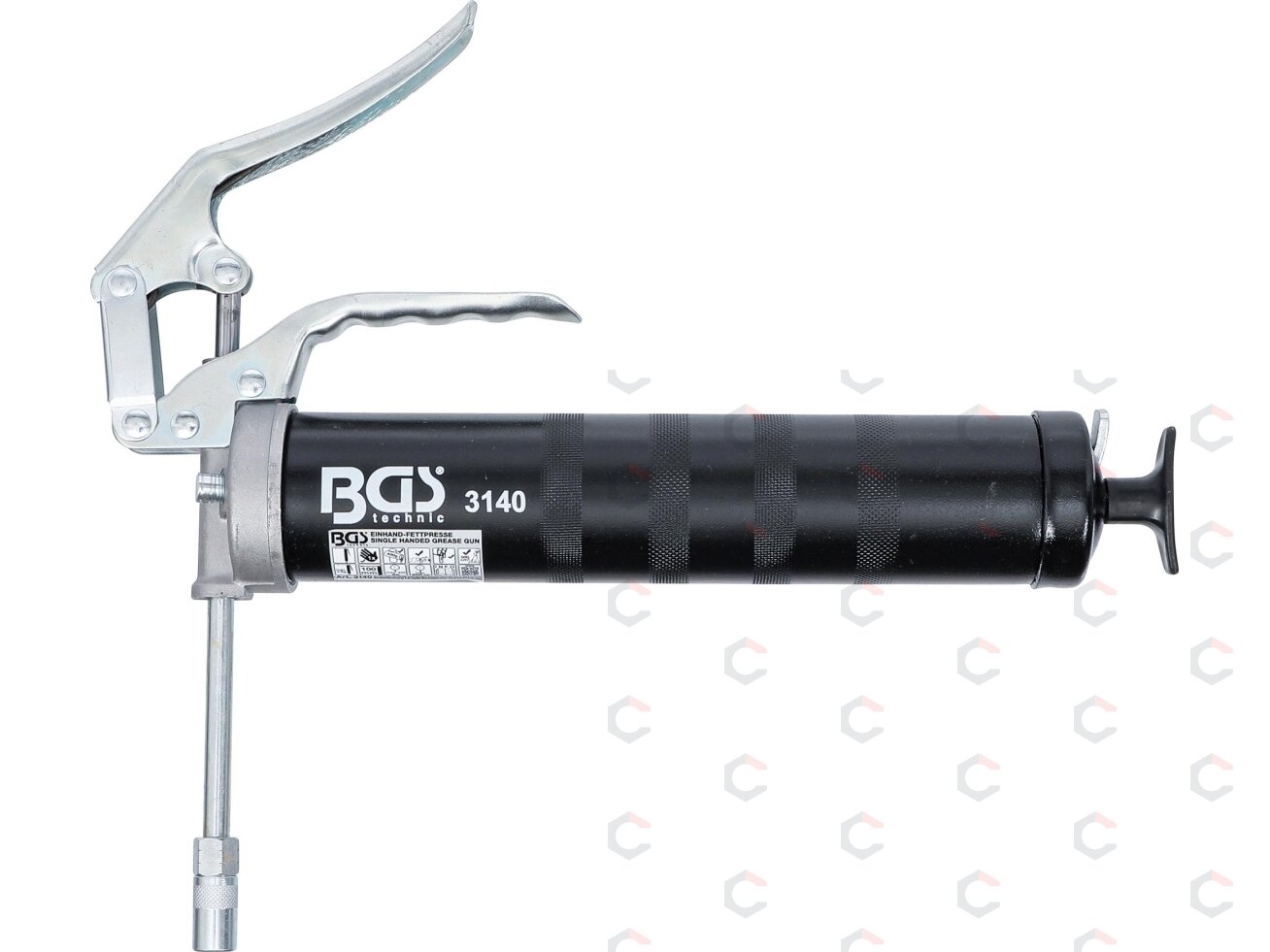 Tepimo pistoletas – kasetėms 220 mm / 400 g ir birioms – 500 cm³ (3140) 3 Tepimo pistoletas – kasetėms 220 mm / 400 g ir birioms – 500 cm³ (3140) 3