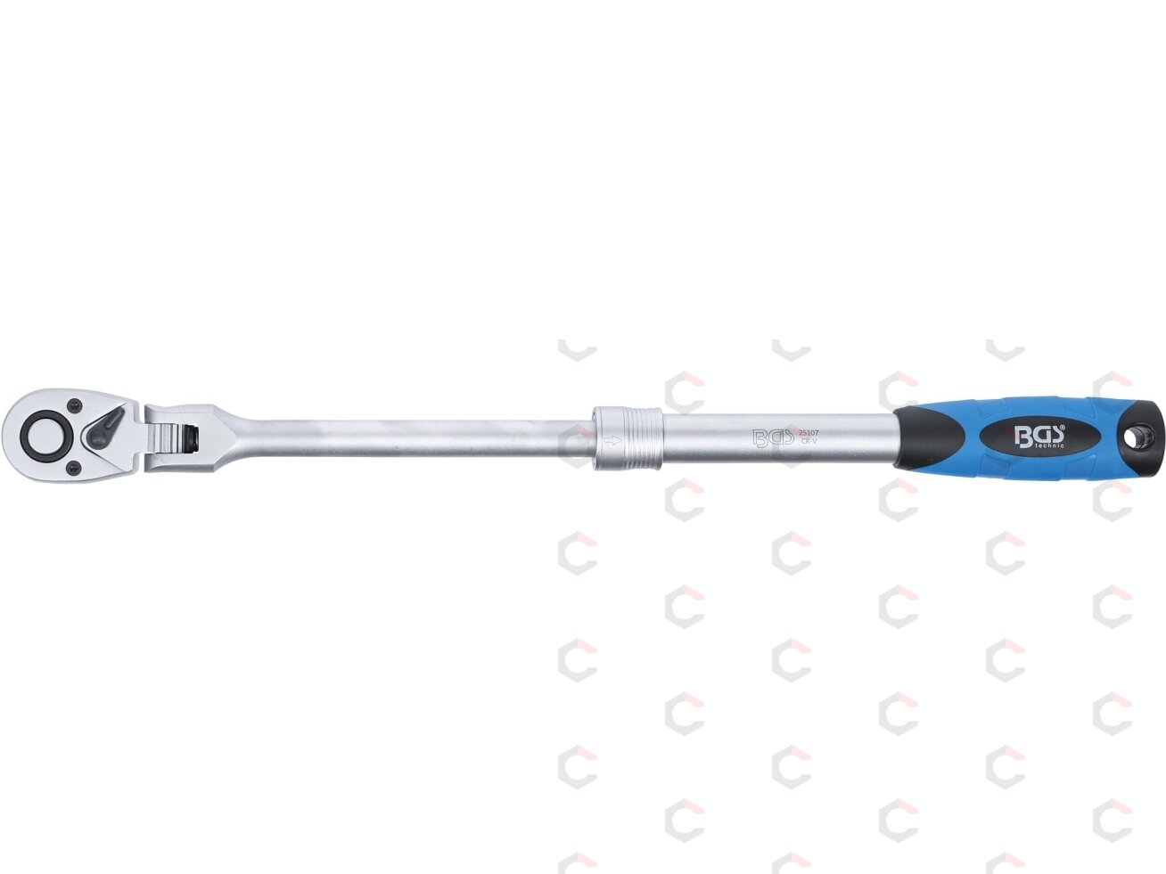 Terkšlė galvutėms ištraukiama, vartoma | 12,5 mm (1/2") | 345 - 495 mm (25107) 6 Terkšlė galvutėms ištraukiama, vartoma | 12,5 mm (1/2") | 345 - 495 mm (25107) 6