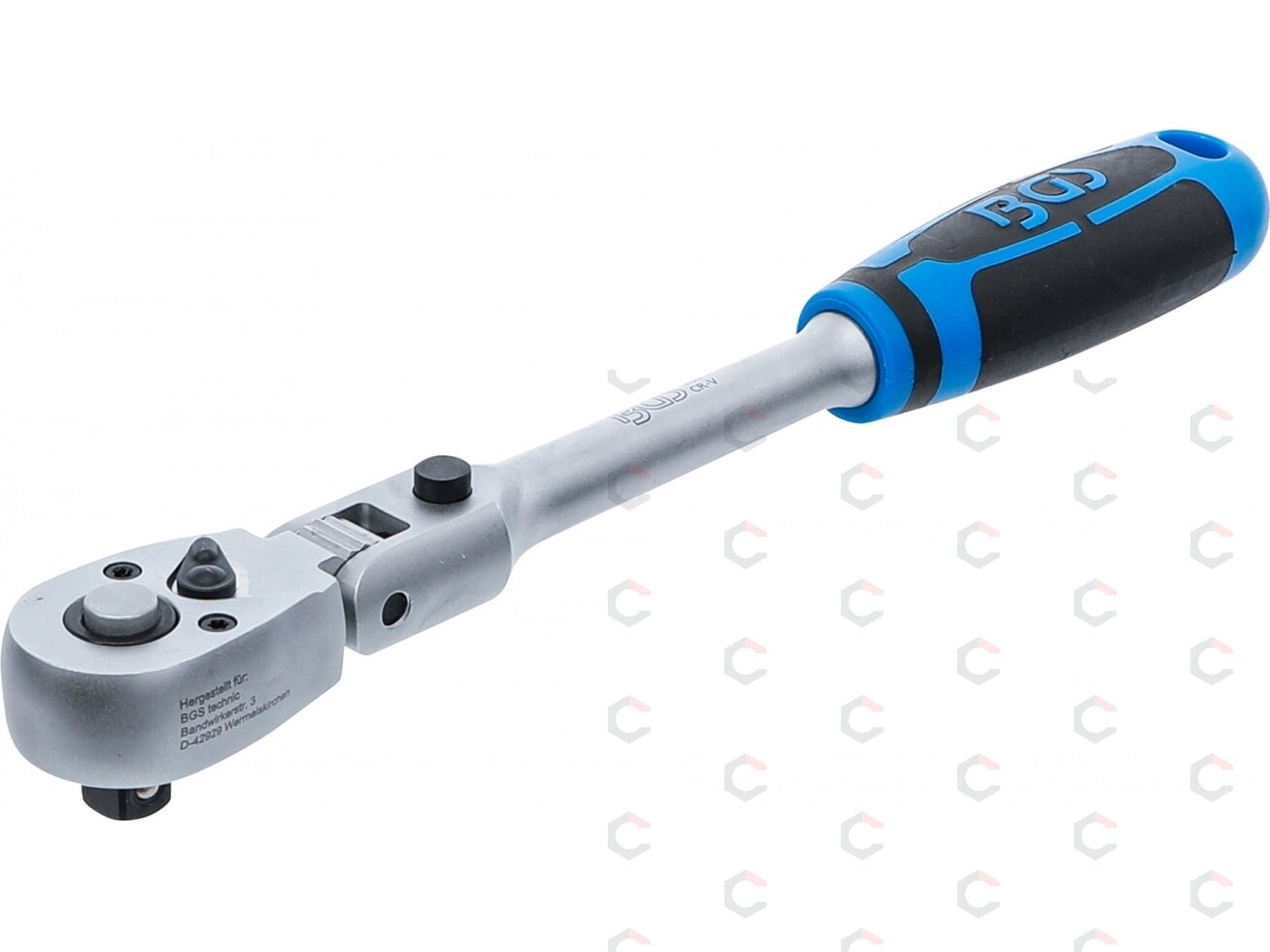 Terkšlė galvutėms lanksti, fiksuojama | išorinis kvadratas 10 mm (3/8") (286) Terkšlė galvutėms lanksti, fiksuojama | išorinis kvadratas 10 mm (3/8") (286)