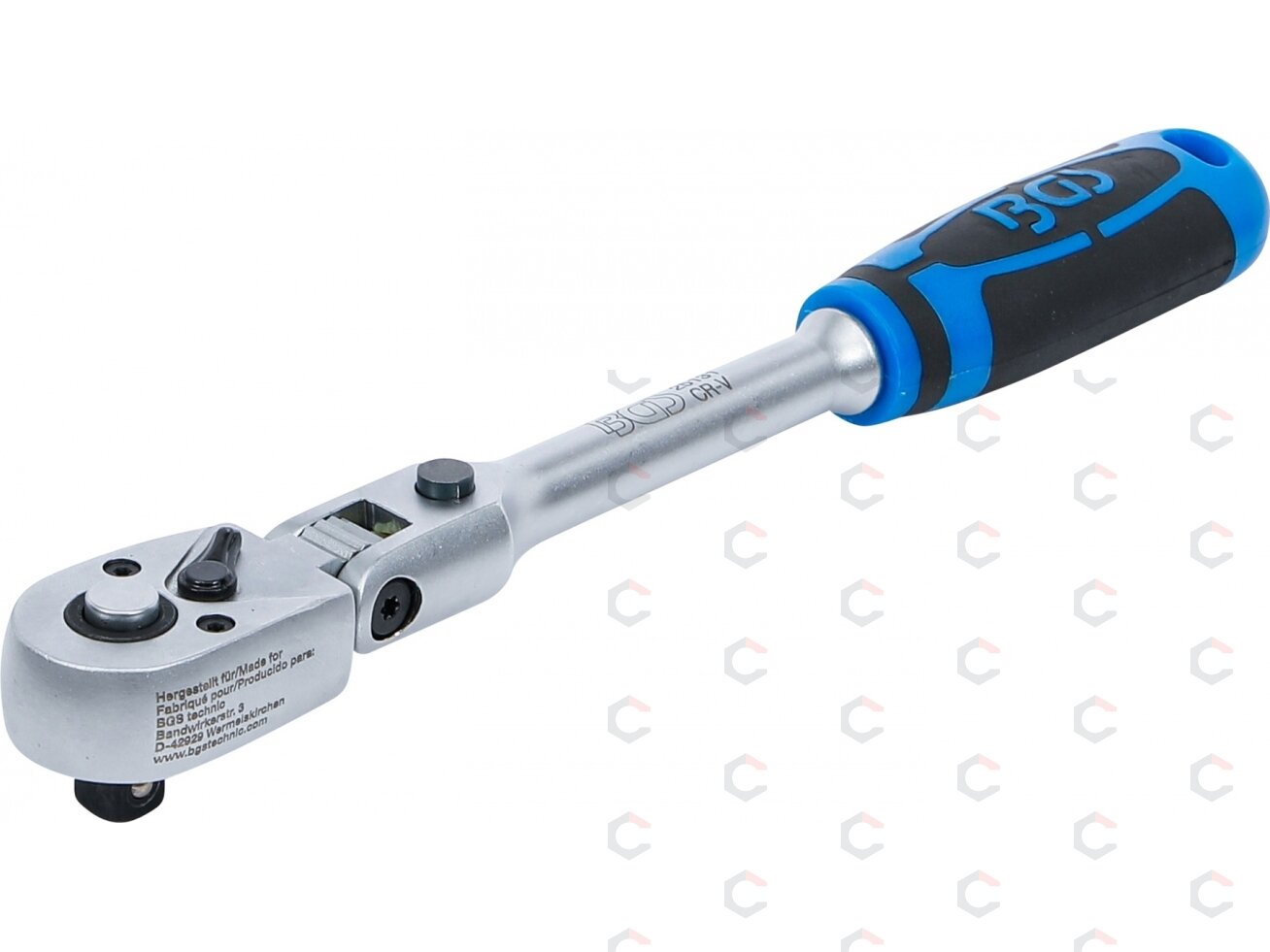 Terkšlė galvutėms lankstoma | su fiksuojamos padėties užraktu | 10 mm (3/8") | 245 mm (25131) Terkšlė galvutėms lankstoma | su fiksuojamos padėties užraktu | 10 mm (3/8") | 245 mm (25131)