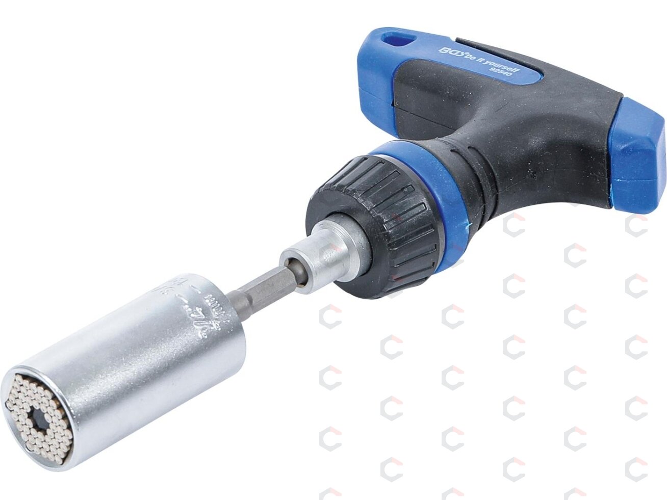 Terkšlinė rankena su daugiafunkcine galvute | 10 mm (3/8") | 7 - 19 mm | 3 vnt. (92540) Terkšlinė rankena su daugiafunkcine galvute | 10 mm (3/8") | 7 - 19 mm | 3 vnt. (92540)