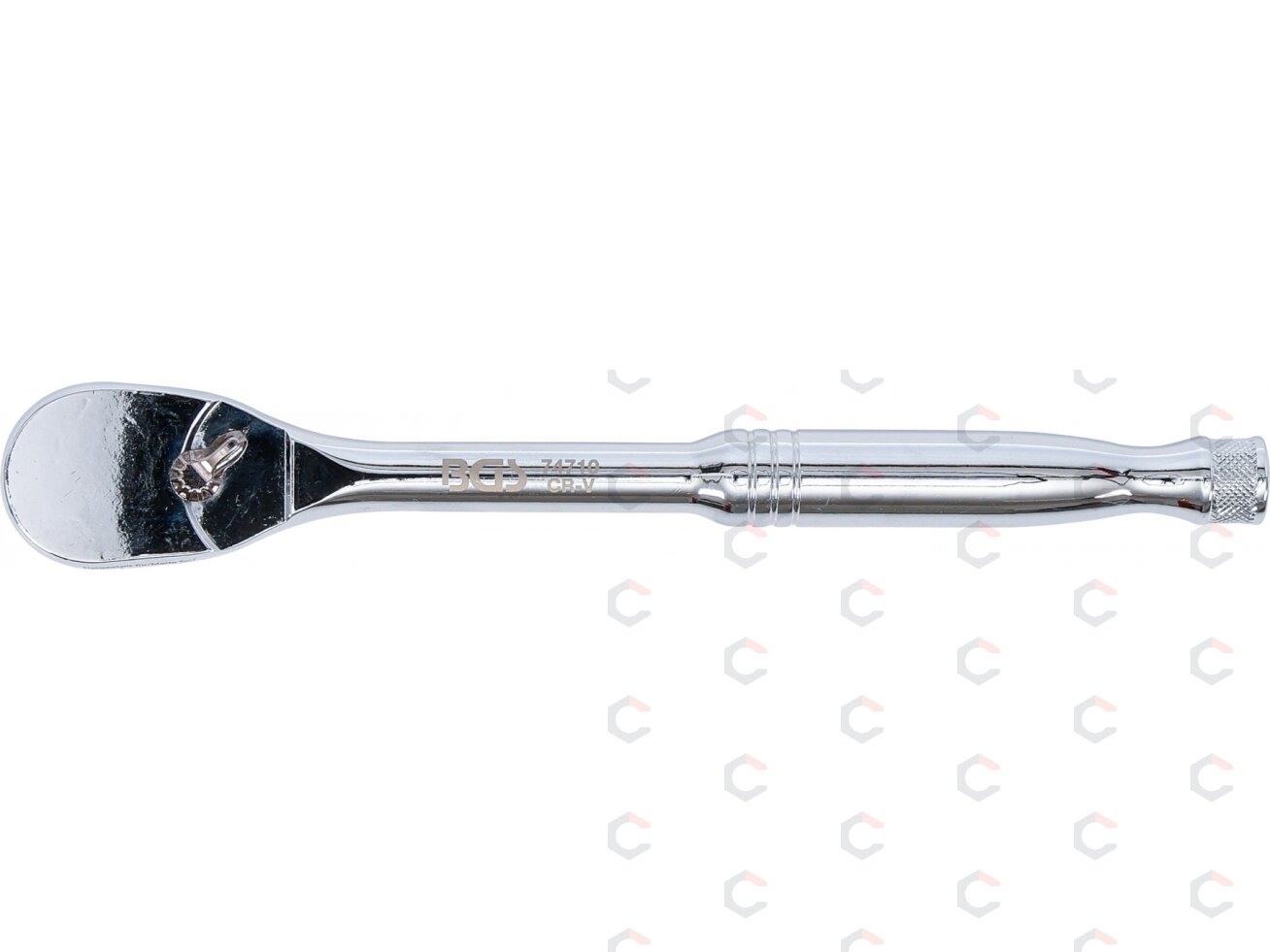 Terkšlinis raktas su perjungimu | 10 mm (3/8") | CrV | smulkūs dantukai (74710) 1 Terkšlinis raktas su perjungimu | 10 mm (3/8") | CrV | smulkūs dantukai (74710) 1
