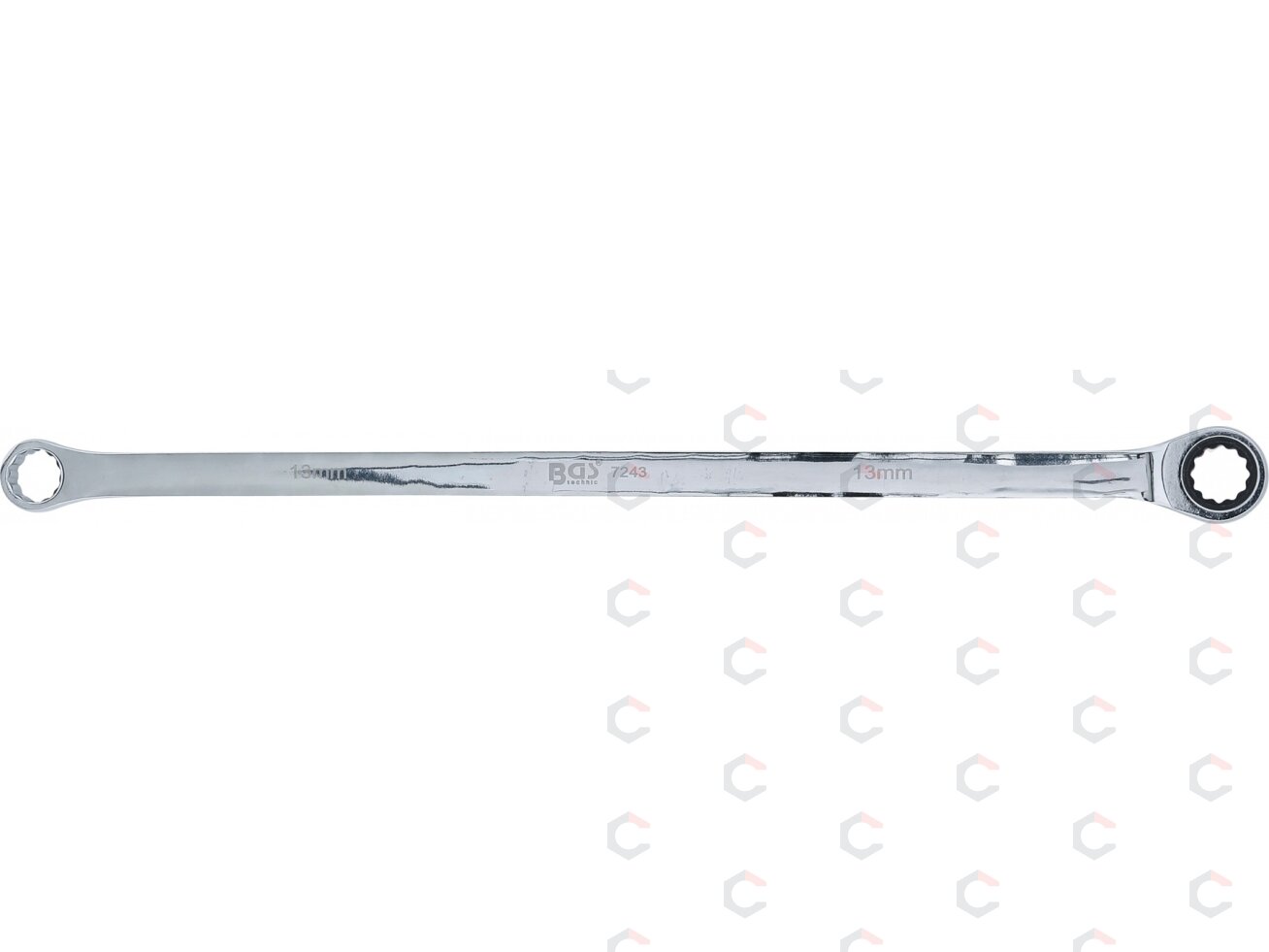 Terkšlinis žiedinis dvipusis veržliaraktis | ilgas tipas | 13 mm (7243) 1 Terkšlinis žiedinis dvipusis veržliaraktis | ilgas tipas | 13 mm (7243) 1