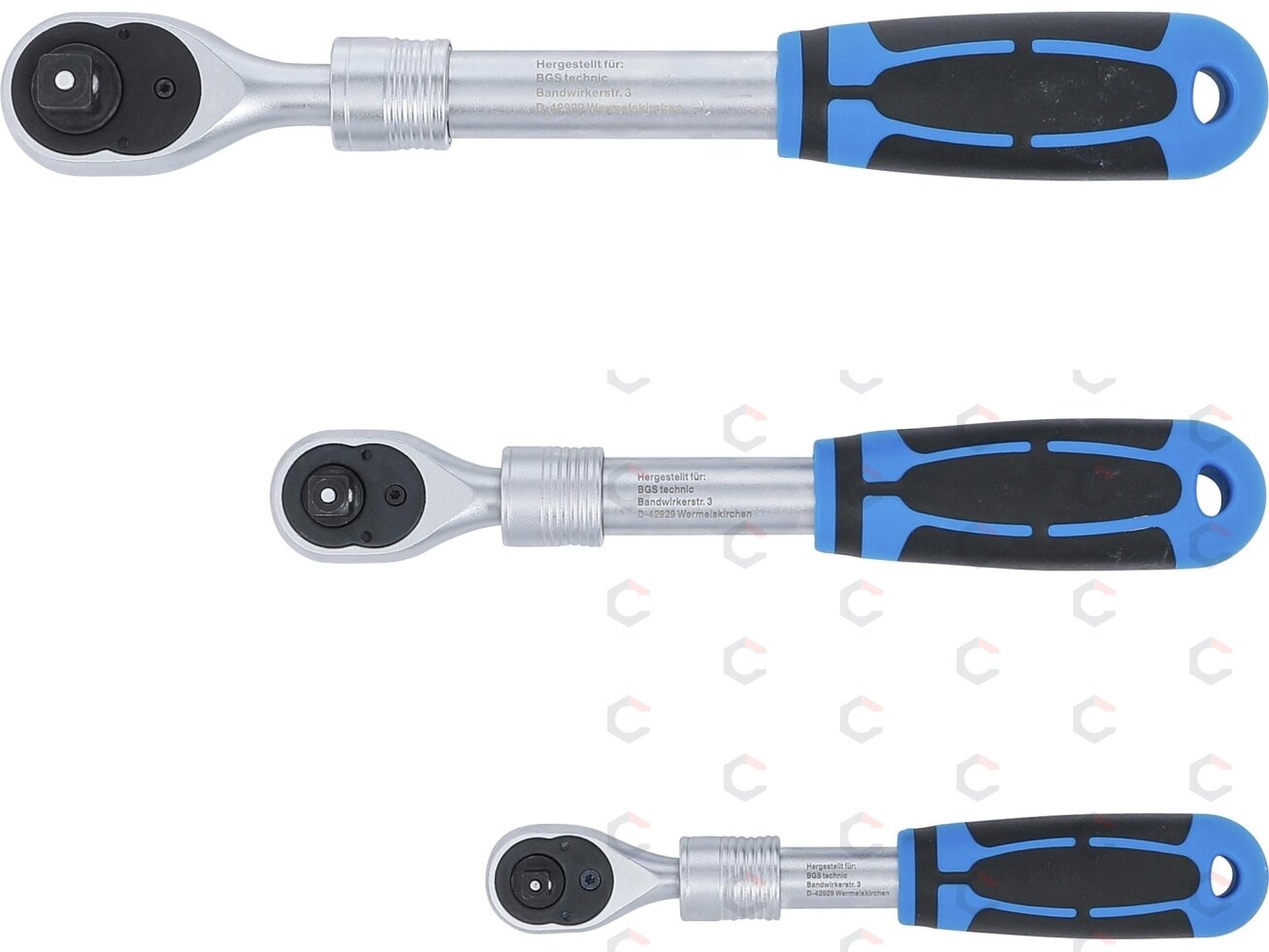 Terkšlių rinkinys | ištraukiamos | 6,3 mm (1/4") / 10 mm (3/8") / 12,5 mm (1/2") | 3 vnt. (25123) 6 Terkšlių rinkinys | ištraukiamos | 6,3 mm (1/4") / 10 mm (3/8") / 12,5 mm (1/2") | 3 vnt. (25123) 6