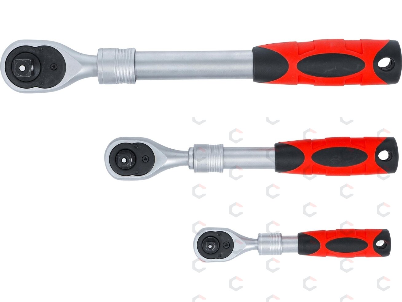 Terkšlių rinkinys | ištraukiamos | 6,3 mm (1/4") / 10 mm (3/8") / 12,5 mm (1/2") | 3 vnt. (72113) 6 Terkšlių rinkinys | ištraukiamos | 6,3 mm (1/4") / 10 mm (3/8") / 12,5 mm (1/2") | 3 vnt. (72113) 6