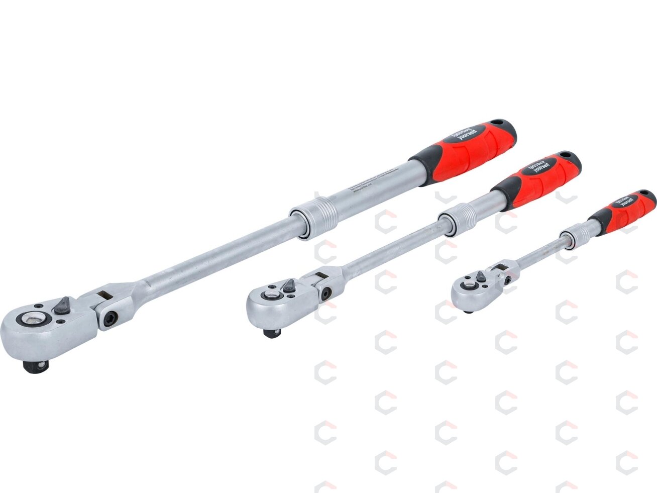 Terkšlių rinkinys | ištraukiamos šarnyrinės | 6,3 mm (1/4") / 10 mm (3/8") / 12,5 mm (1/2") | 3 vnt. (72114) Terkšlių rinkinys | ištraukiamos šarnyrinės | 6,3 mm (1/4") / 10 mm (3/8") / 12,5 mm (1/2") | 3 vnt. (72114)