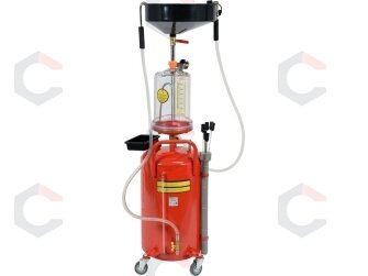 Tepalo surinkimo talpa | su išsiurbimu ir išleidimu | kontrolinis bakelis | 90 l (H0719) Tepalo surinkimo talpa | su išsiurbimu ir išleidimu | kontrolinis bakelis | 90 l (H0719)