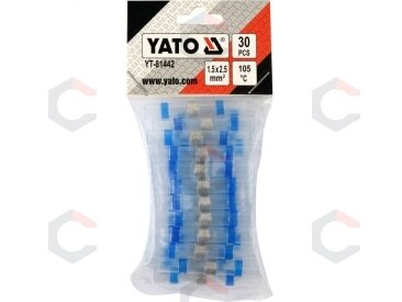 Termo gilzių / movų rinkinys | su alavu | 4.5 mm | 30 vnt. (YT-81442) 2 Termo gilzių / movų rinkinys | su alavu | 4.5 mm | 30 vnt. (YT-81442) 2