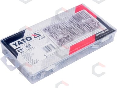 Tempimo ir suspaudimo spyruoklių rinkinys | 200 vnt. (YT-06875) Tempimo ir suspaudimo spyruoklių rinkinys | 200 vnt. (YT-06875)