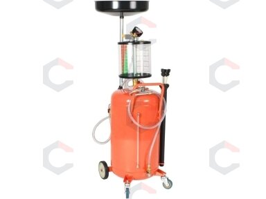Tepalo surinkimo talpa | su išsiurbimu ir išleidimu | kontrolinis bakelis | 90 l (H0719) Tepalo surinkimo talpa | su išsiurbimu ir išleidimu | kontrolinis bakelis | 90 l (H0719)