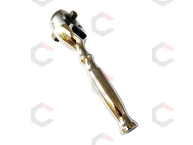 Terkšlė galvutėms dvipusė | smulkūs dantukai | poliruota | 6.3 mm (1/4") / 10 mm (3/8") (SA3814) Terkšlė galvutėms dvipusė | smulkūs dantukai | poliruota | 6.3 mm (1/4") / 10 mm (3/8") (SA3814)