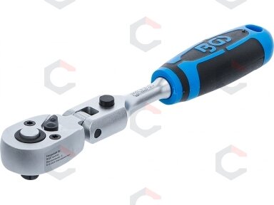 Terkšlė galvutėms lanksti, fiksuojama | išorinis kvadratas 6.3 mm (1/4") (285) Terkšlė galvutėms lanksti, fiksuojama | išorinis kvadratas 6.3 mm (1/4") (285)