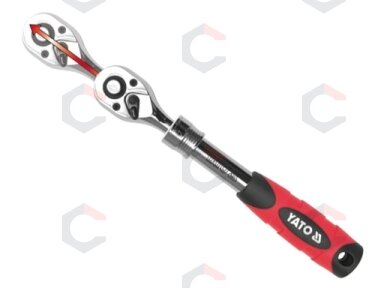 Terkšlė galvutėms teleskopinė | 6.3 mm (1/4") | 150-200 mm (YT-0297)