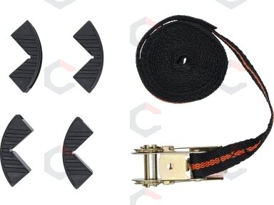 Terkšlinis diržas | su 4 apsauginiais kampukais | 5 x 25 mm (3554) Terkšlinis diržas | su 4 apsauginiais kampukais | 5 x 25 mm (3554)